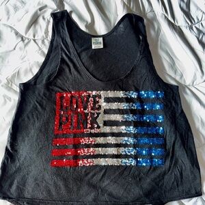Victoria's Secret Pink Black Tank Top